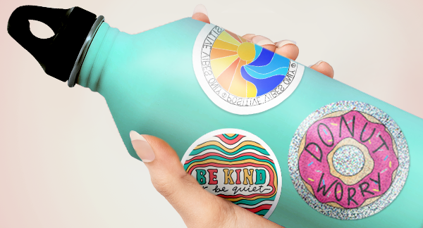 Stickers to store decorate hydro flask